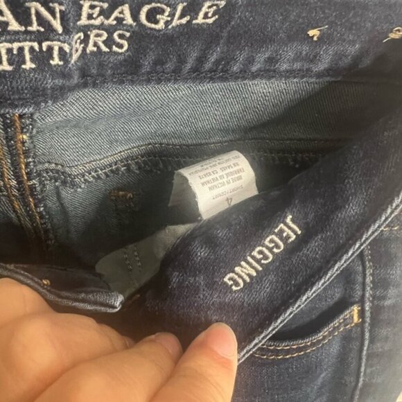 American Eagle Denim Jeans blue Size 4 jeggings - Picture 5 of 8